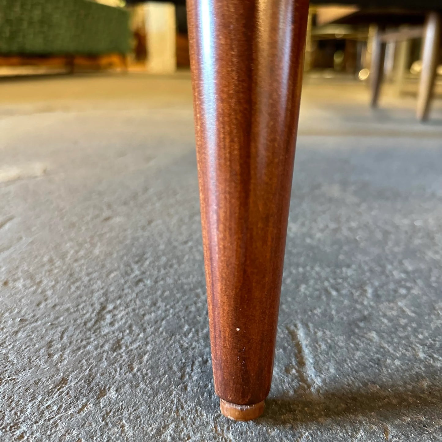 Reupholstered and Refinished Yellow Dux Sofa