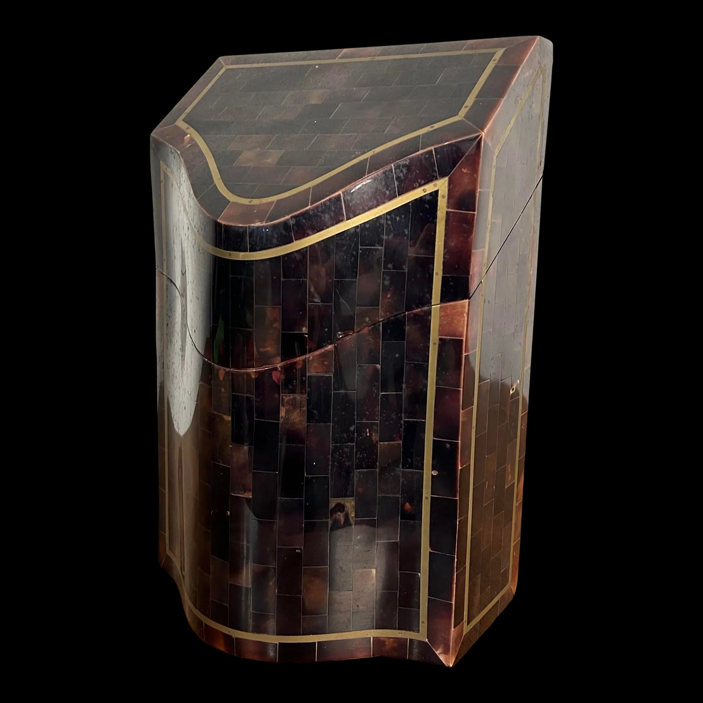 Tessellated Marble Box by Karl Springer