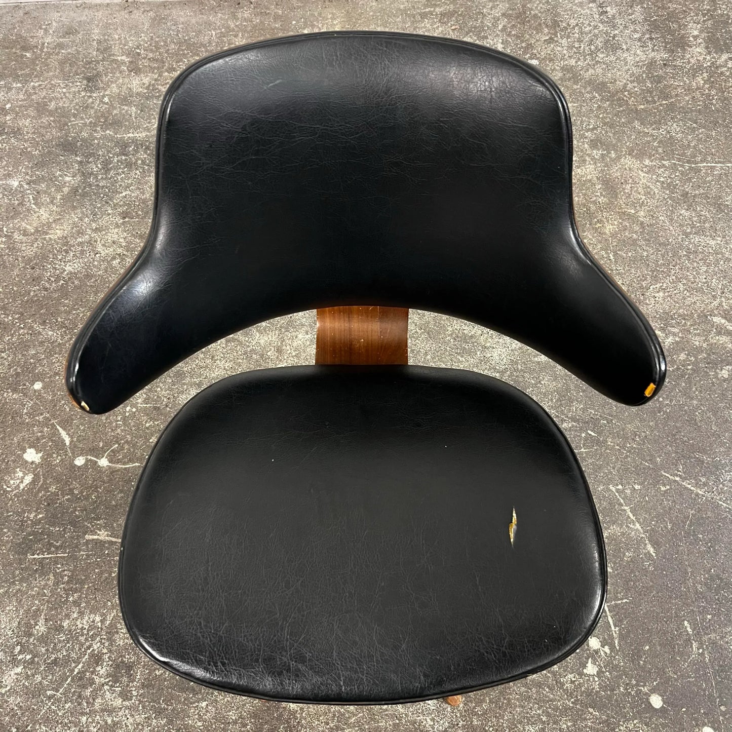 Kodawood Bentwood Arm Swivel Chair Mid Century Modern Desk