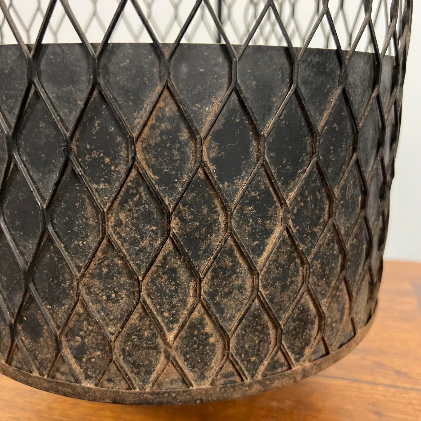 Maurice Duchin Mid Century Modern Iron Wastebasket