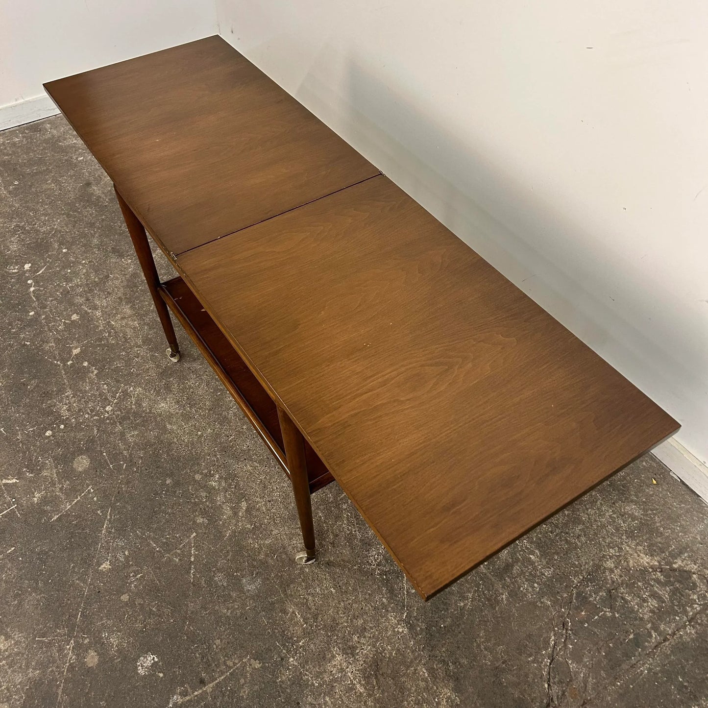 Robsjohn Gibbings for Widdicomb Expandable Flip Top Mid-Century Modern Bar Cart