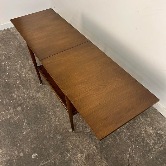 Robsjohn Gibbings for Widdicomb Expandable Flip Top Mid-Century Modern Bar Cart