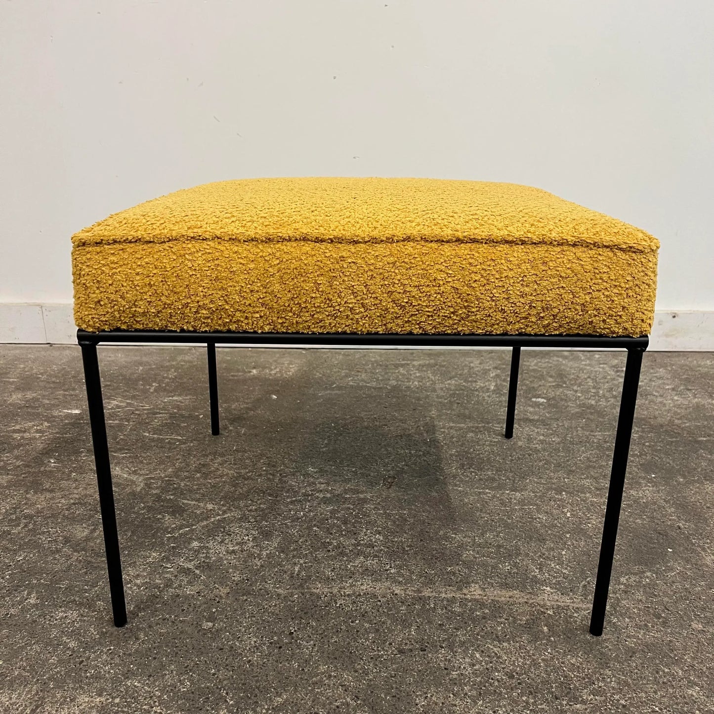 Paul McCobb Style Yellow Ottoman