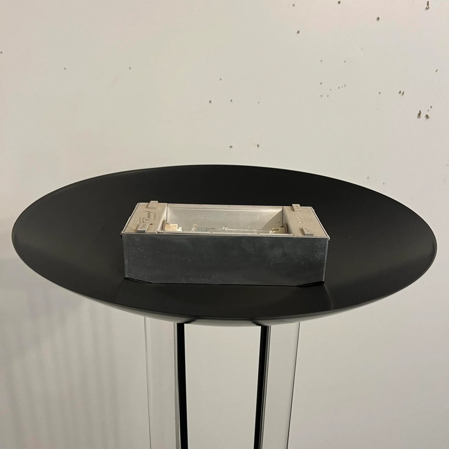1986 Fredrick Raymond Lucite and Black Floor Lamp