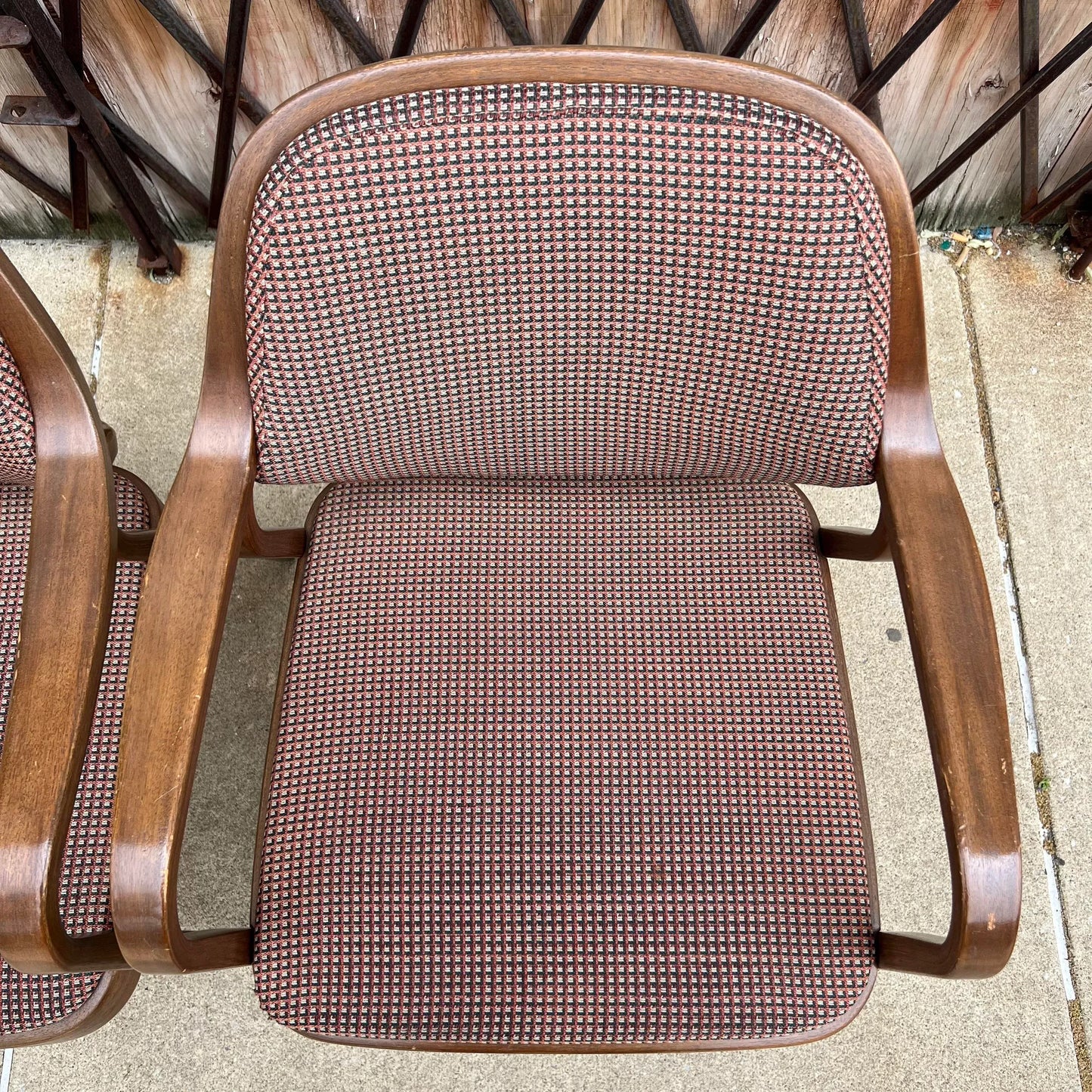 Pair of Bentwood Chairs by Don Pettit for Knoll