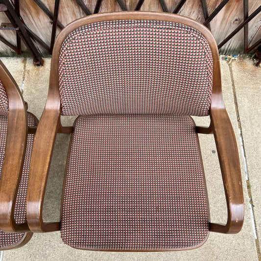 Pair of Bentwood Chairs by Don Pettit for Knoll