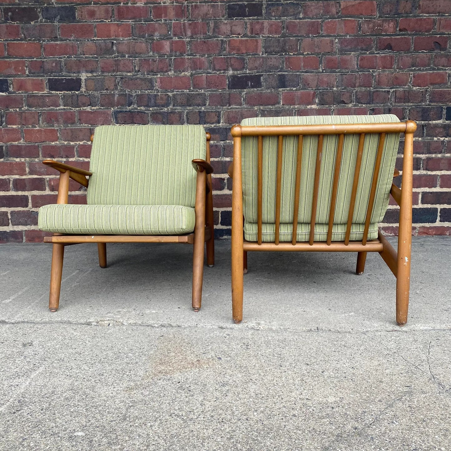 Pair of Vintage Hovmand Olsen Danish Lounge Chairs