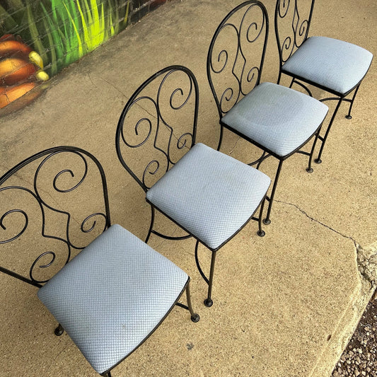 Salterini Outdoor Dining Chairs Set of 4