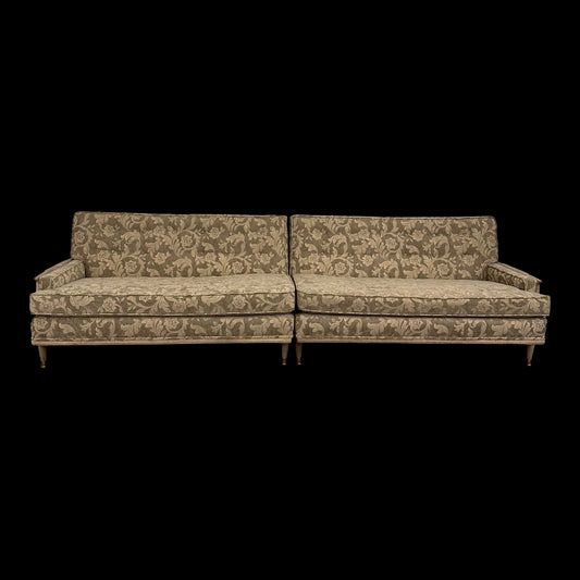 2 Piece Sectional Mid Century Modern in the Style of Tomlinson