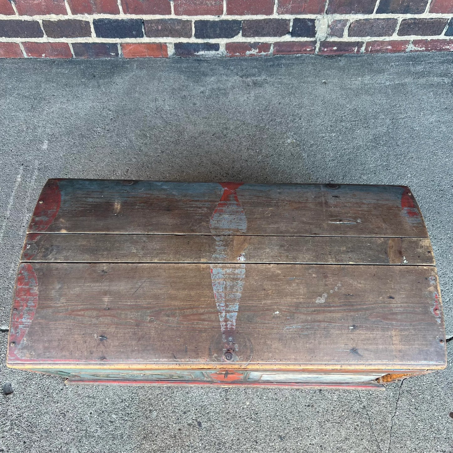 Antique Wooden Chest From 1837