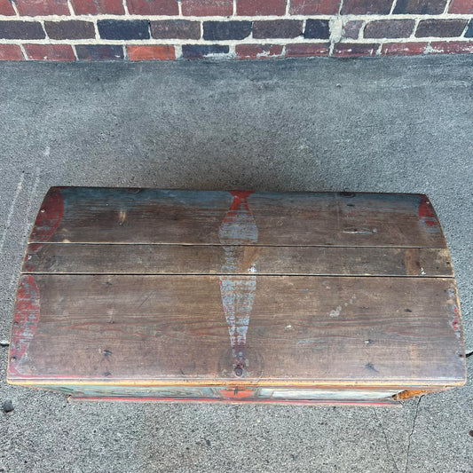 Antique Wooden Chest From 1837