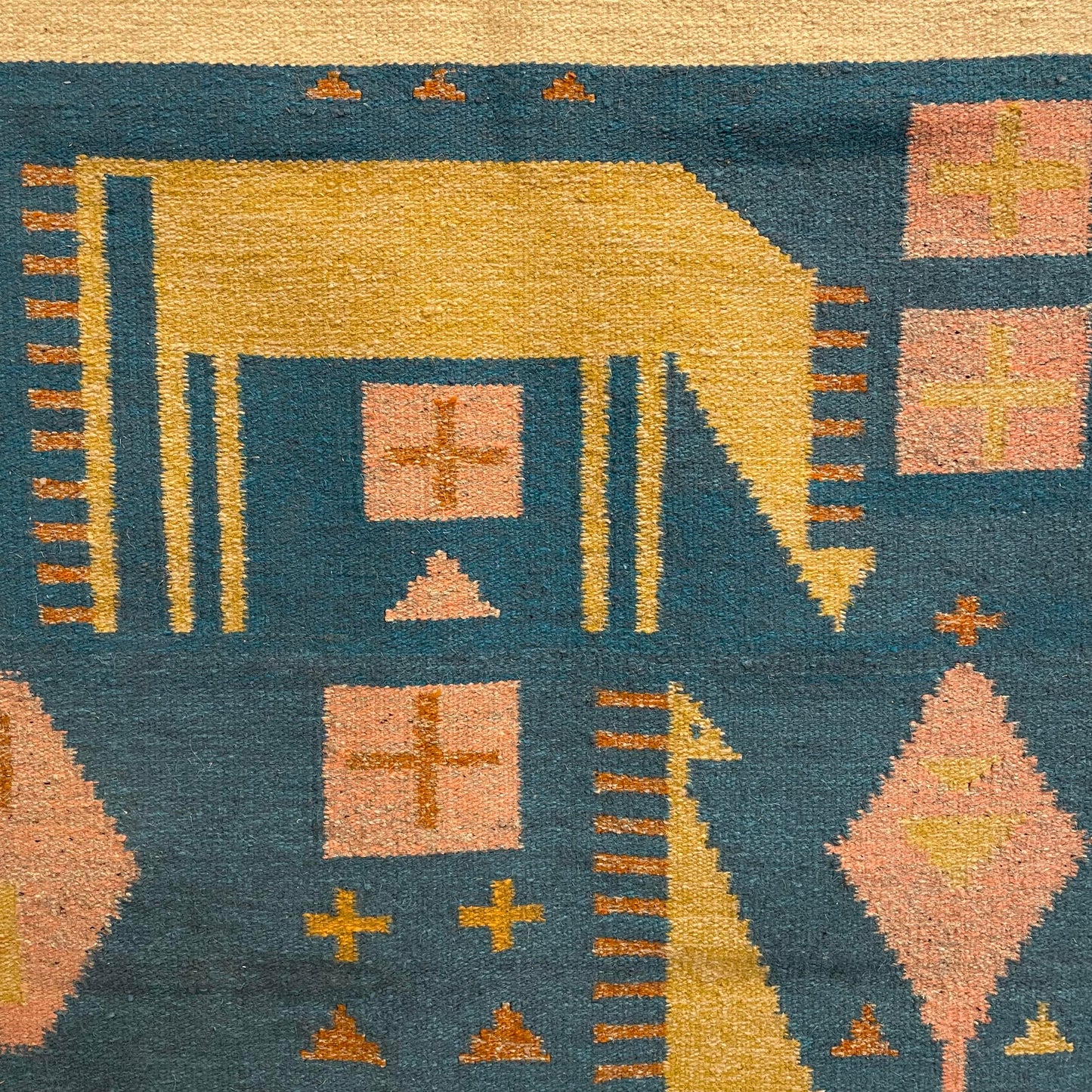 Large Mid-Century Modern Tapestry Rug