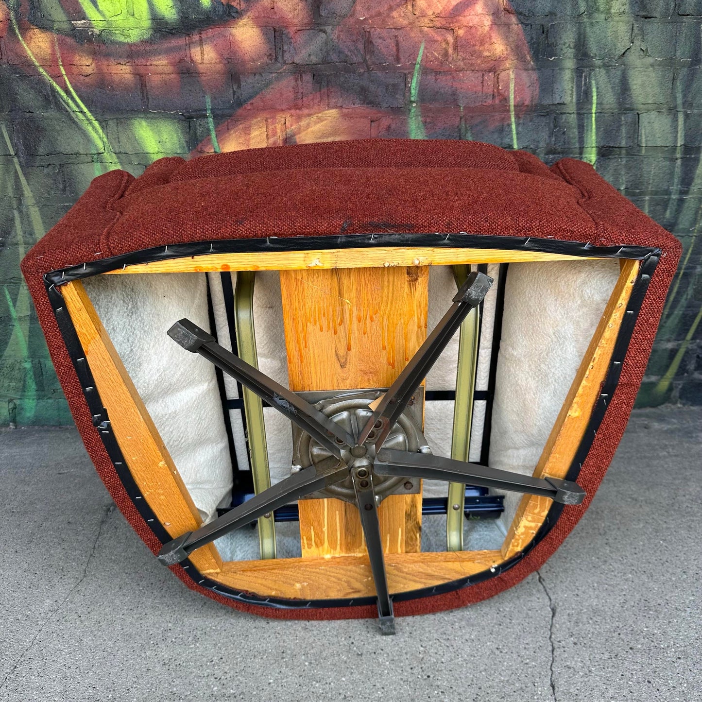 Flexsteel Vintage Swivel Tub Chair Mid-Century Modern