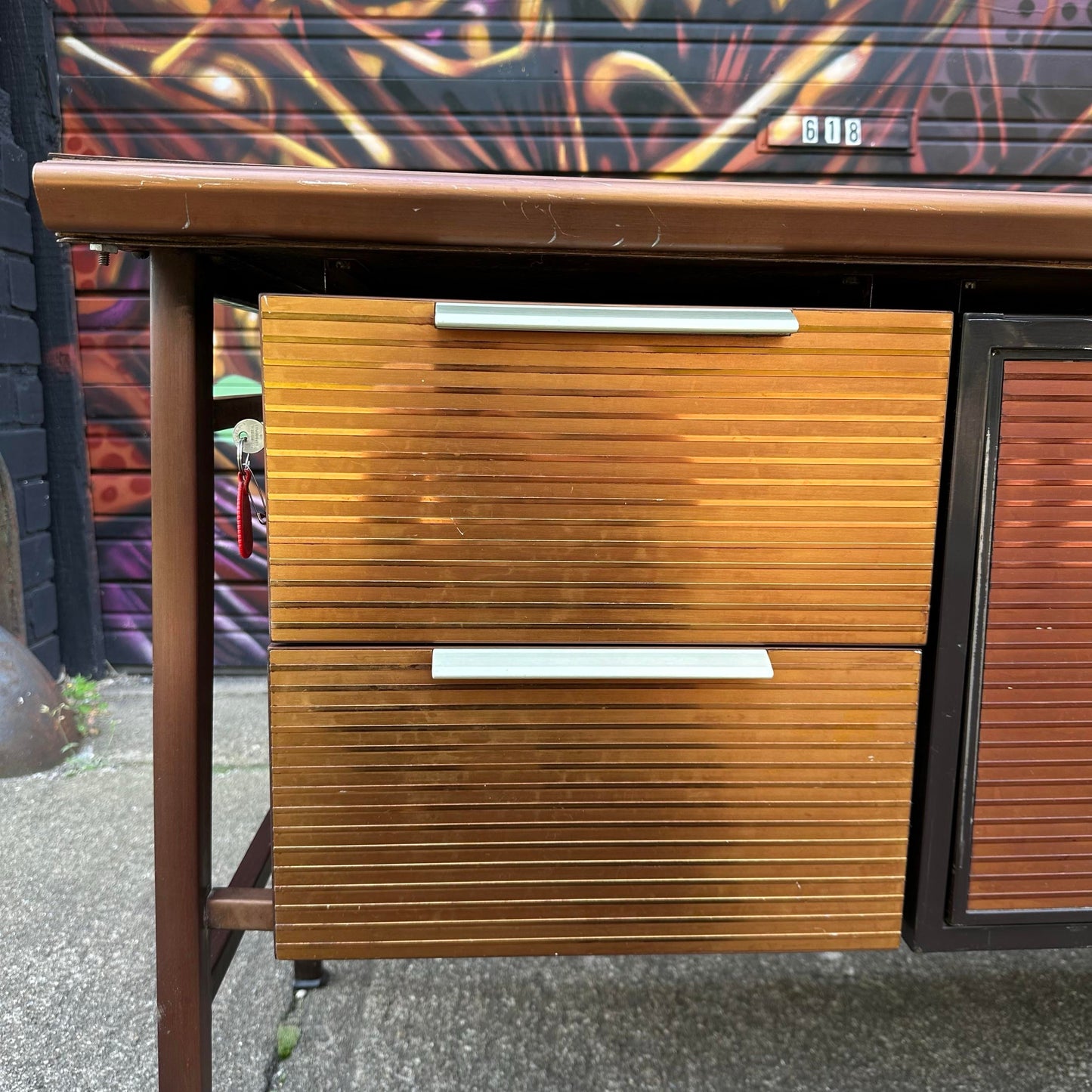 Alcoa/Reynolds/Gf Studios for Gordon Bumshaft Italic Credenza Mid-Century Modern
