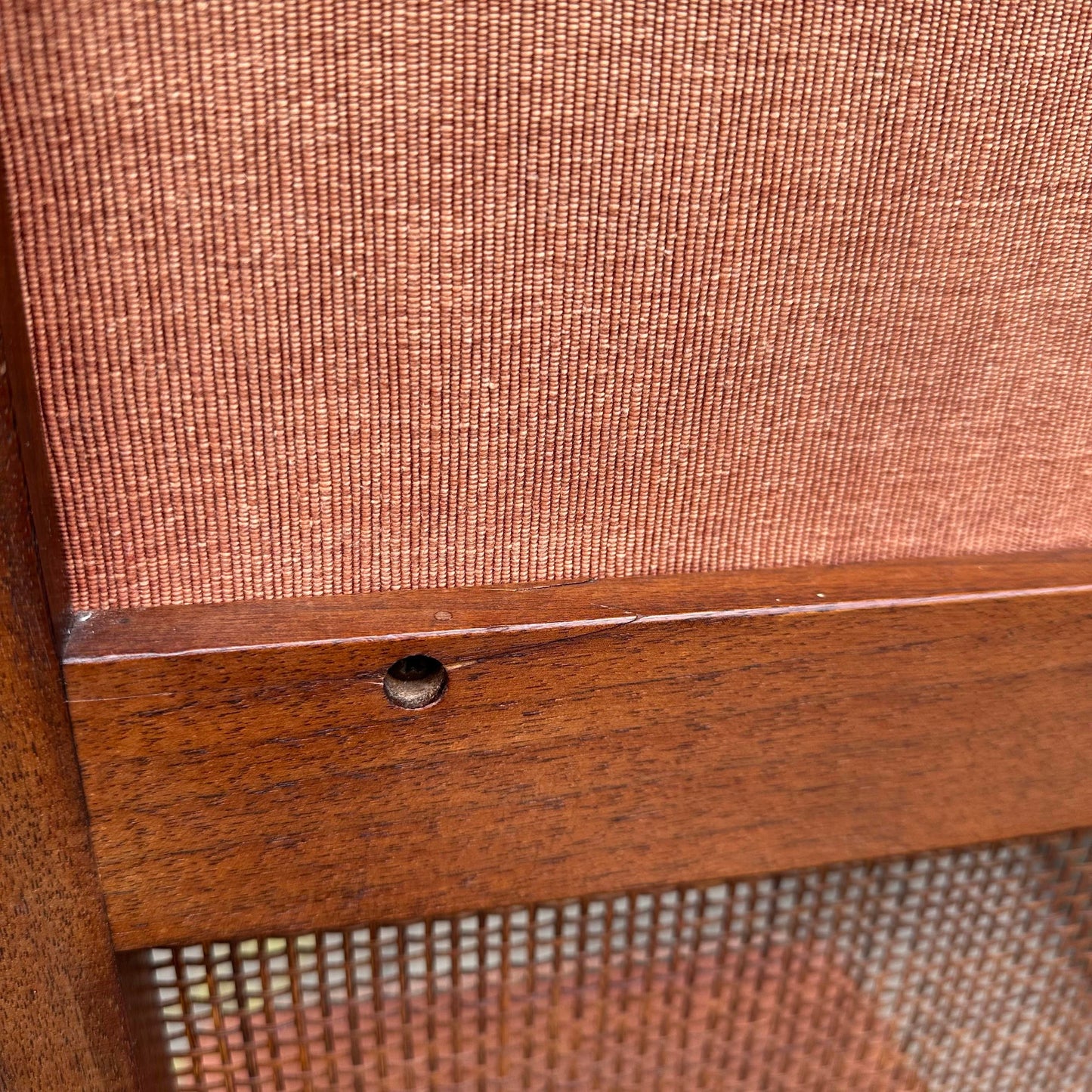 Mid 20th Century Set of 8 Cane High Back Dining Chairs