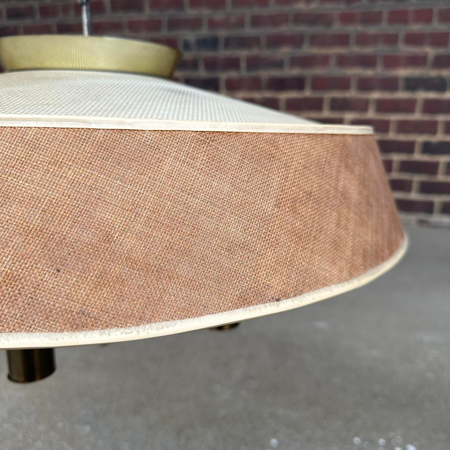 Mid Century Modern Chandelier Hanging Lamp by Gerald Thurston for Lightolier 2