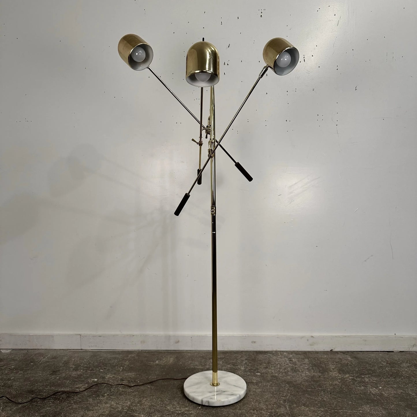 Triennale Style Brass Floor Lamp
