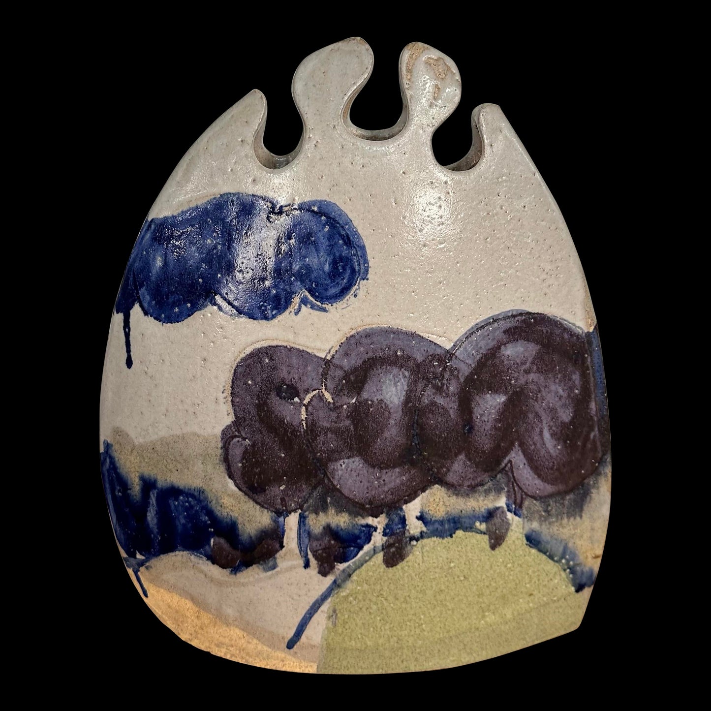 Tall Sculptural Vase by Larry Calhoun “Landscape Weed Pot”