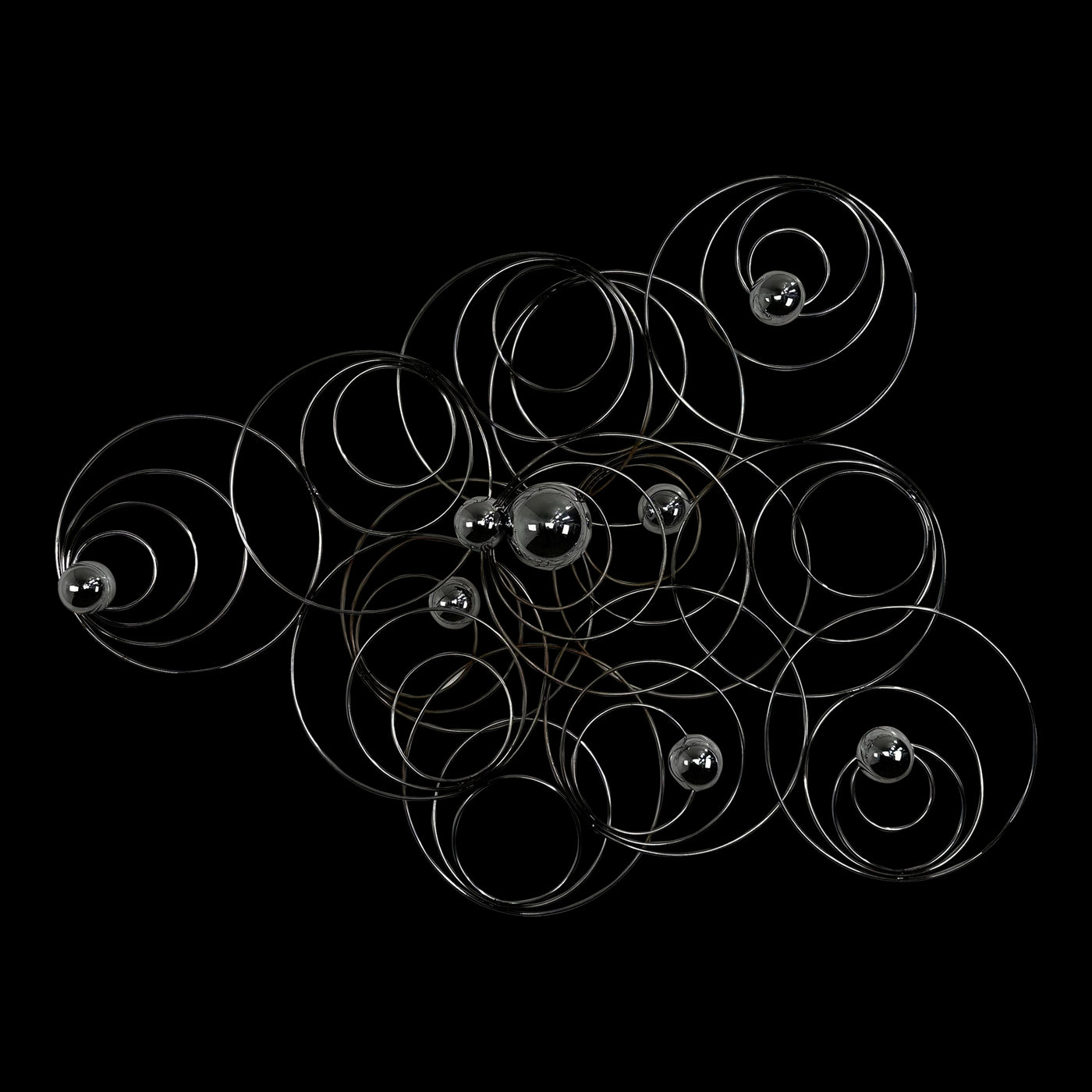 Mid Century Modern Curtis Jere Chrome Wall Sculpture