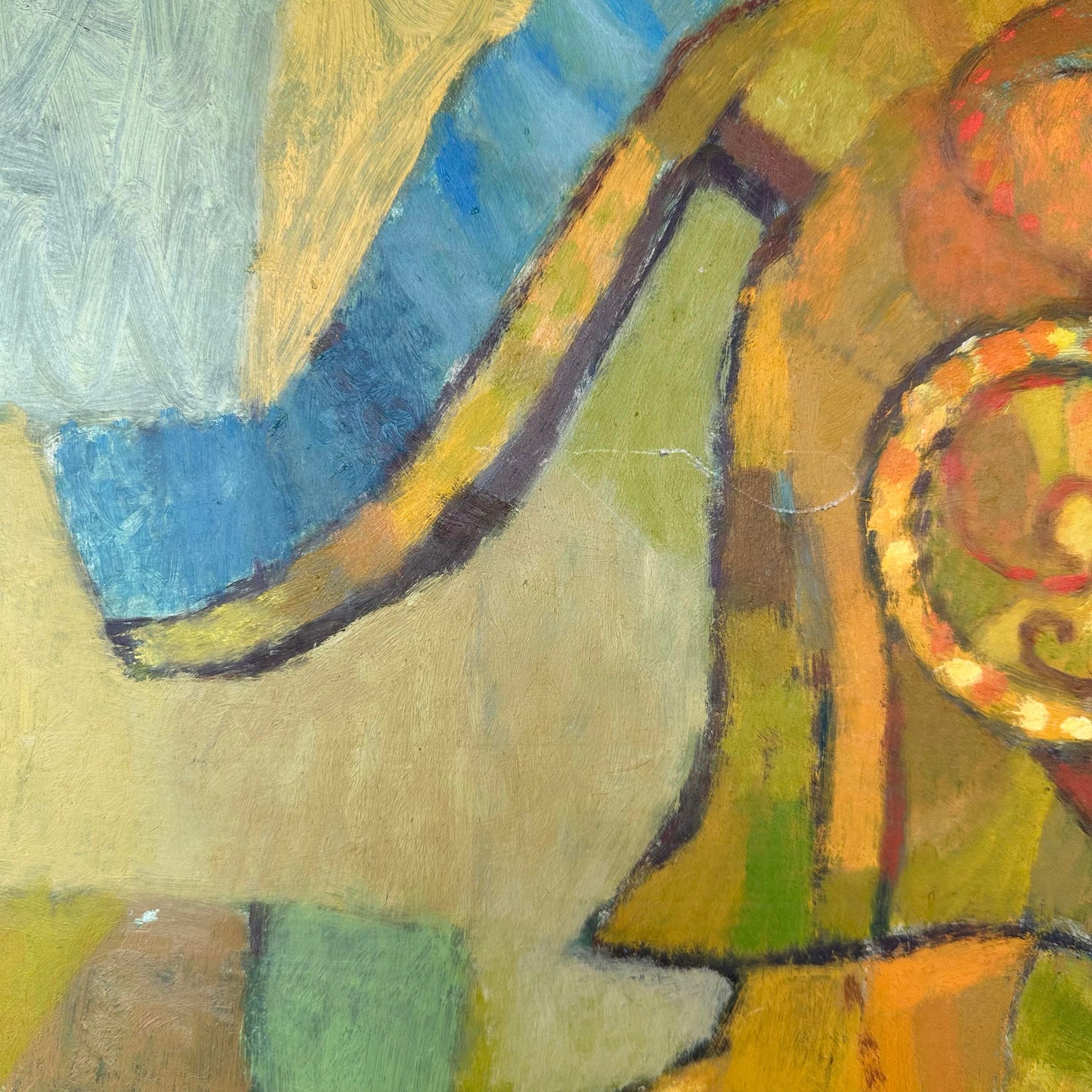 Trojan Helmet Painting by Robert C. Brisley