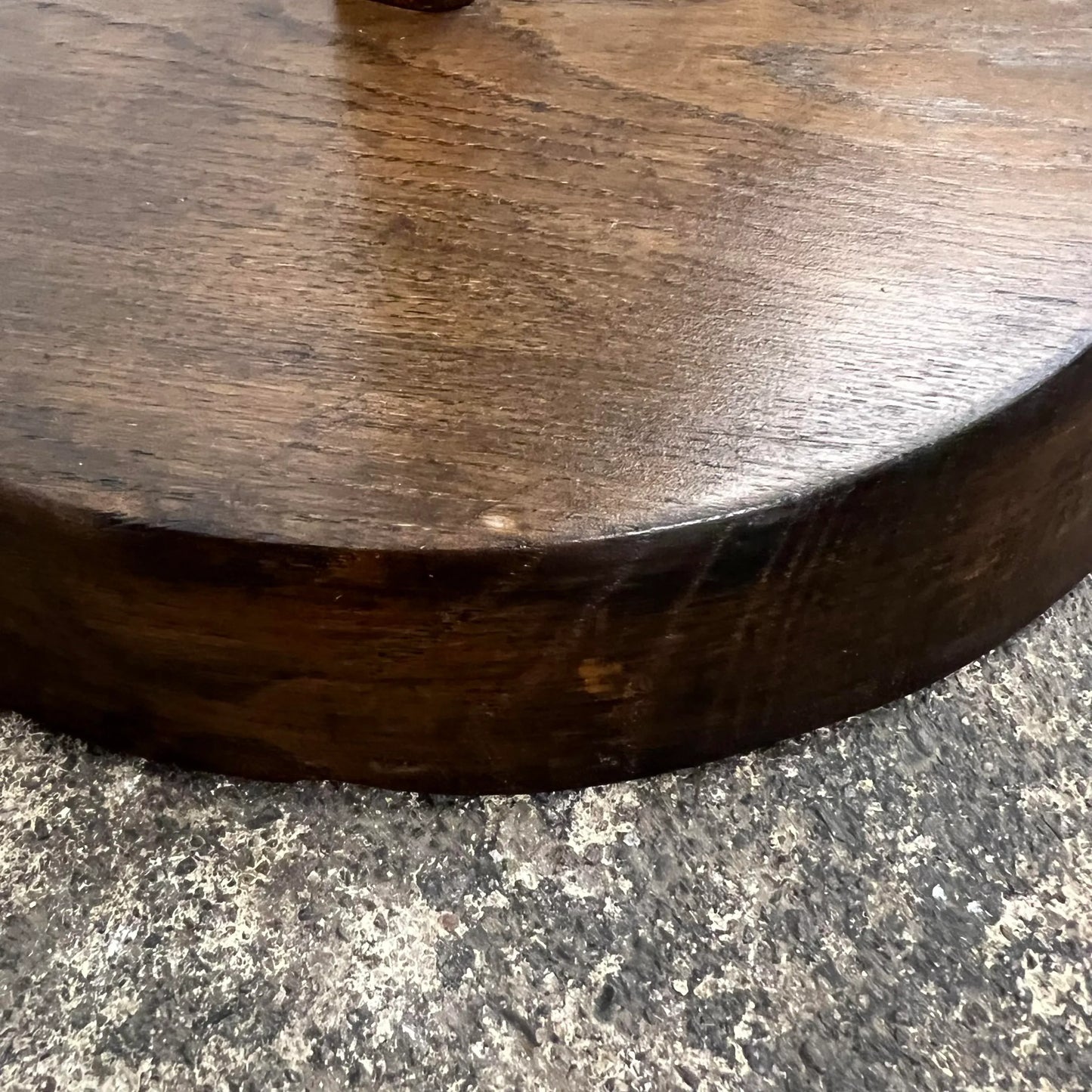 Mid Century Modern Wooden and Brass Floor Lamp