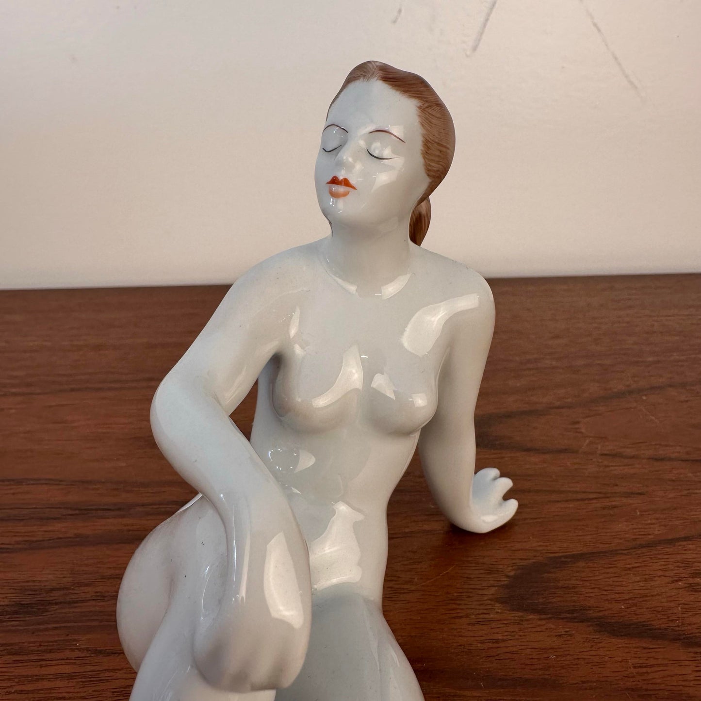 "Sunbathing" Hollobaza Woman Figurine