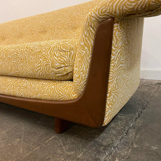Mid 20th Century Modern Adrian Pearsall Style Reupholstered Sofa