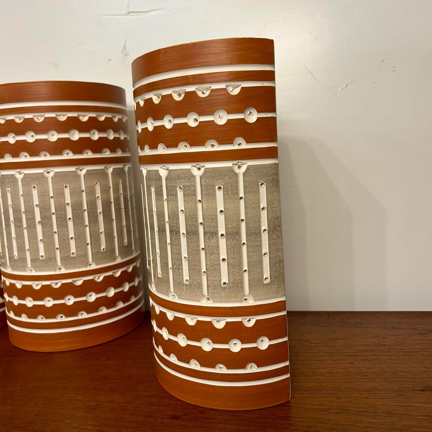 Martha and Beaumont Ceramic Wall Sconce Shades 4 Available