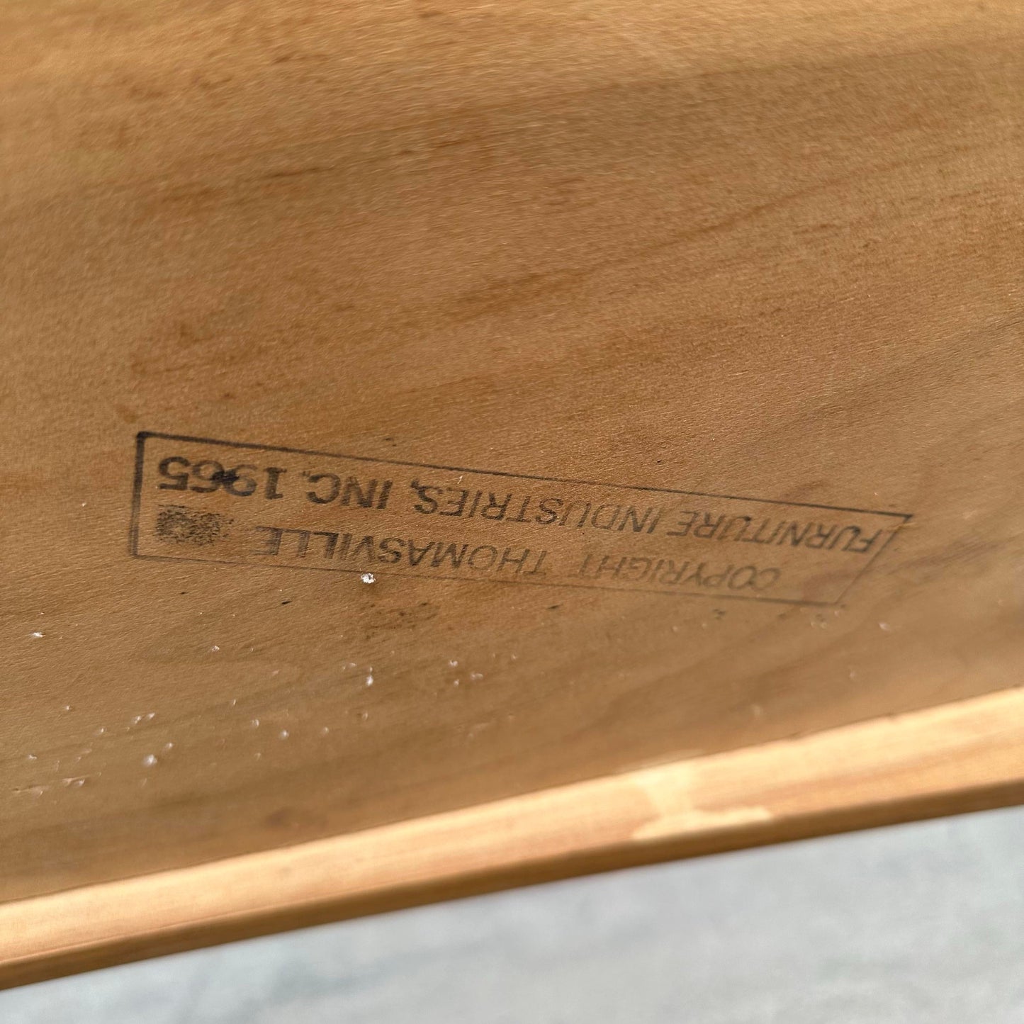 Thomasville End Table Bentwood Legs Gibbings Style