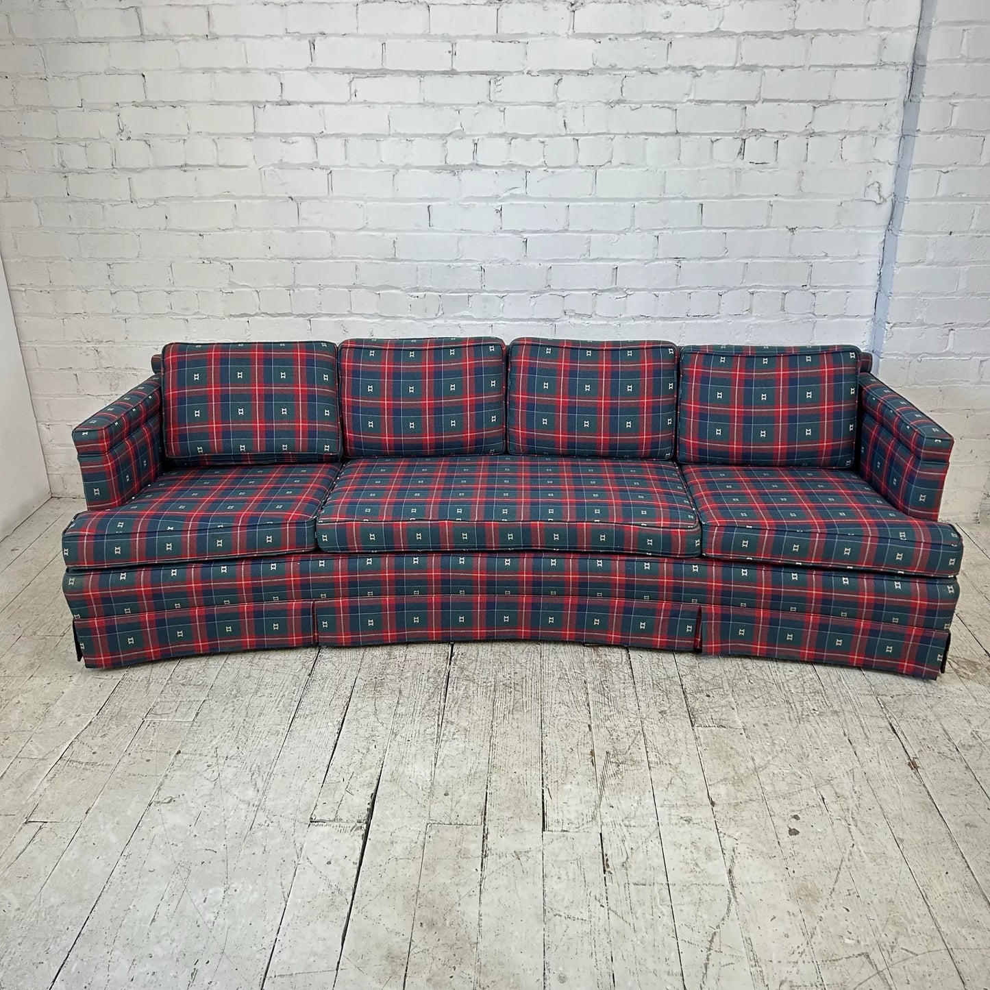 Mid Century Modern Curved Sofa