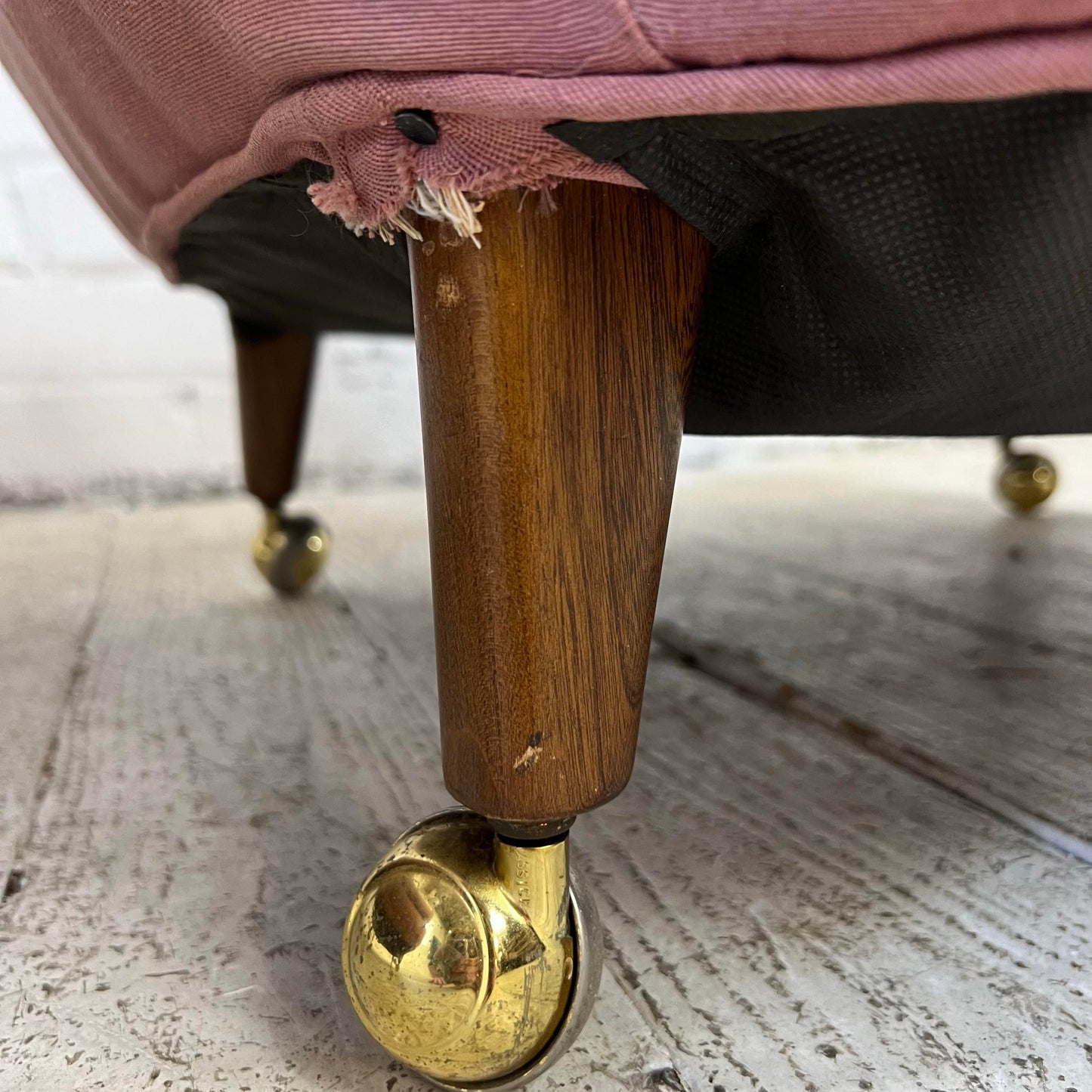 Pair of Drexel Club Chairs on Casters