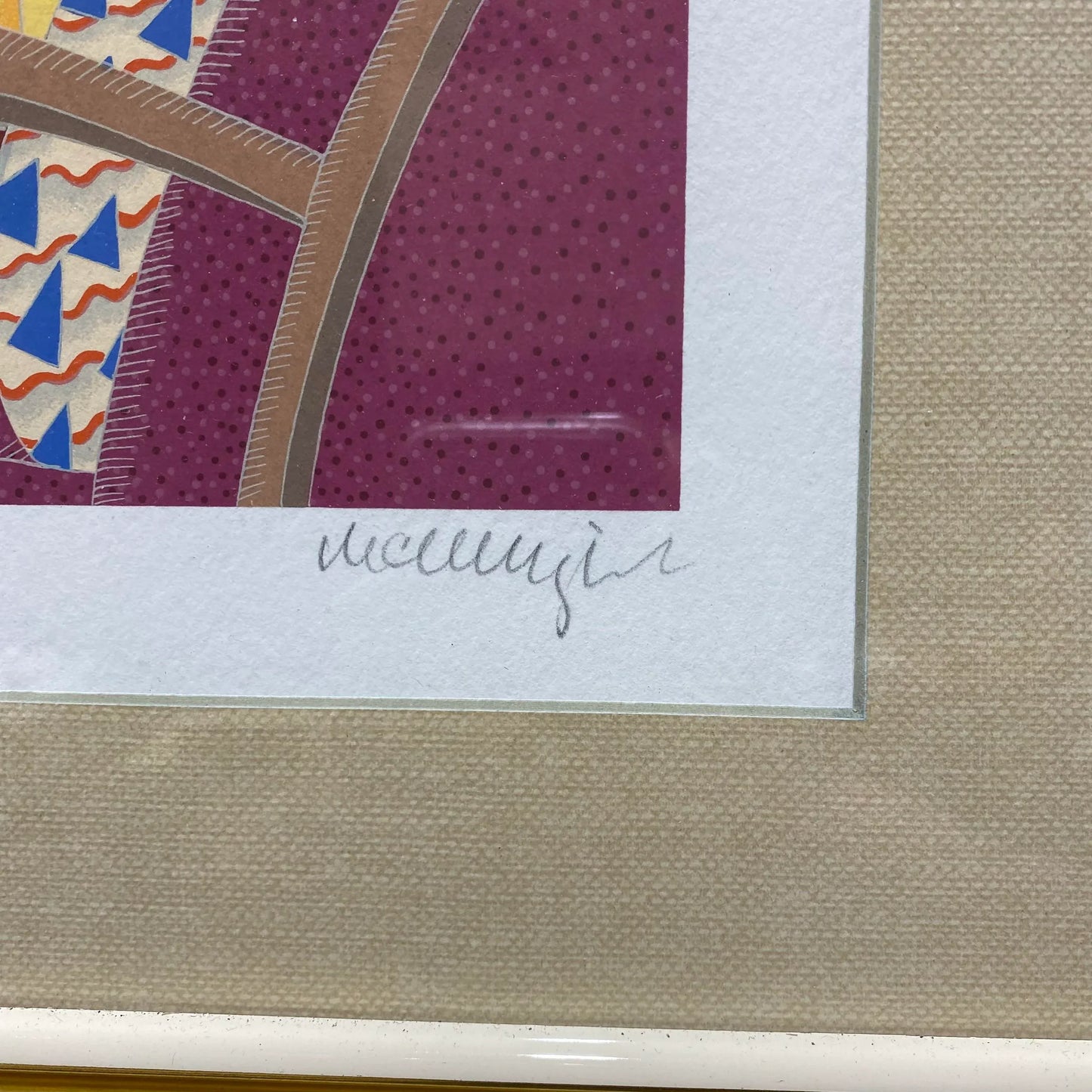 Thomas McKnight Serigraph Framed