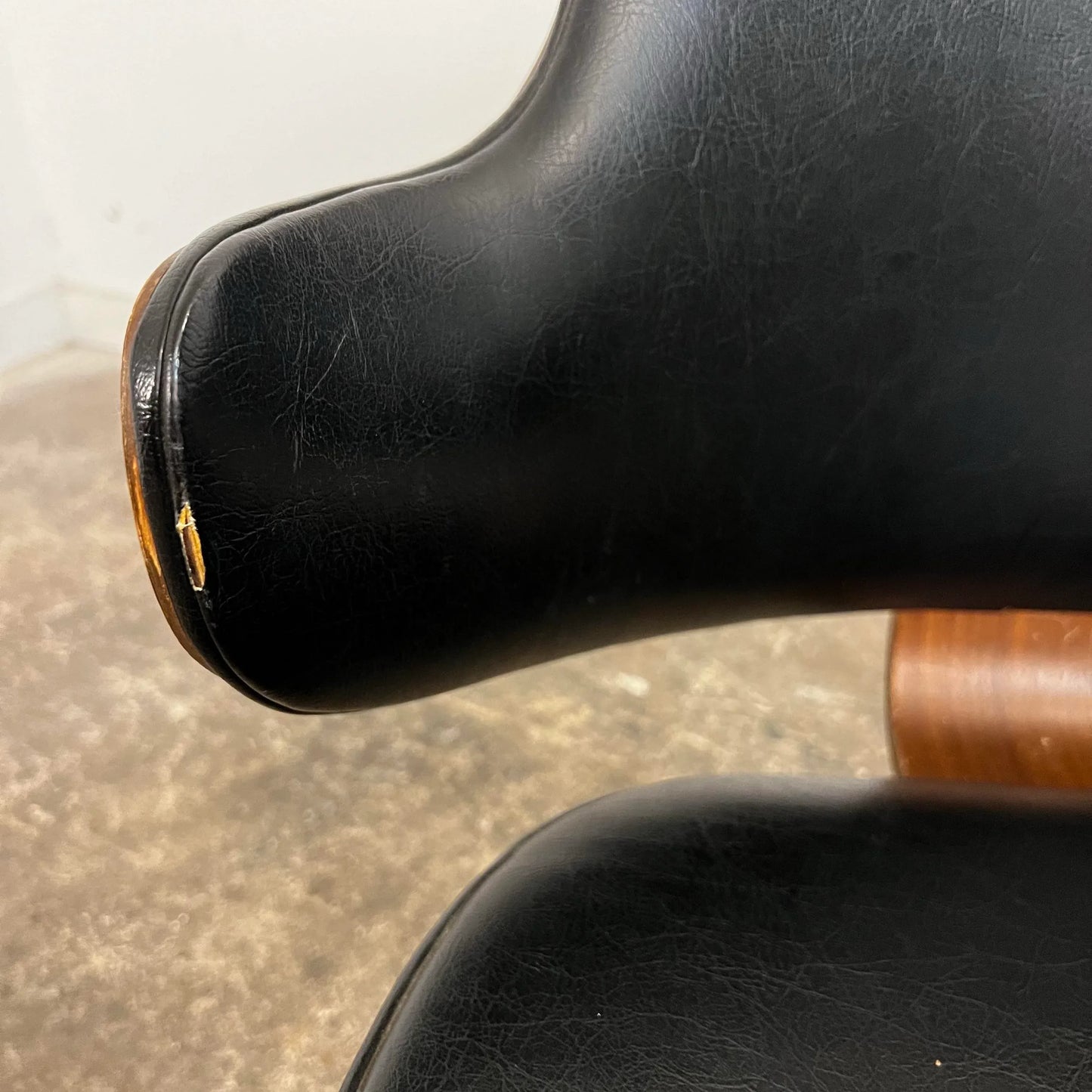 Kodawood Bentwood Arm Swivel Chair Mid Century Modern Desk