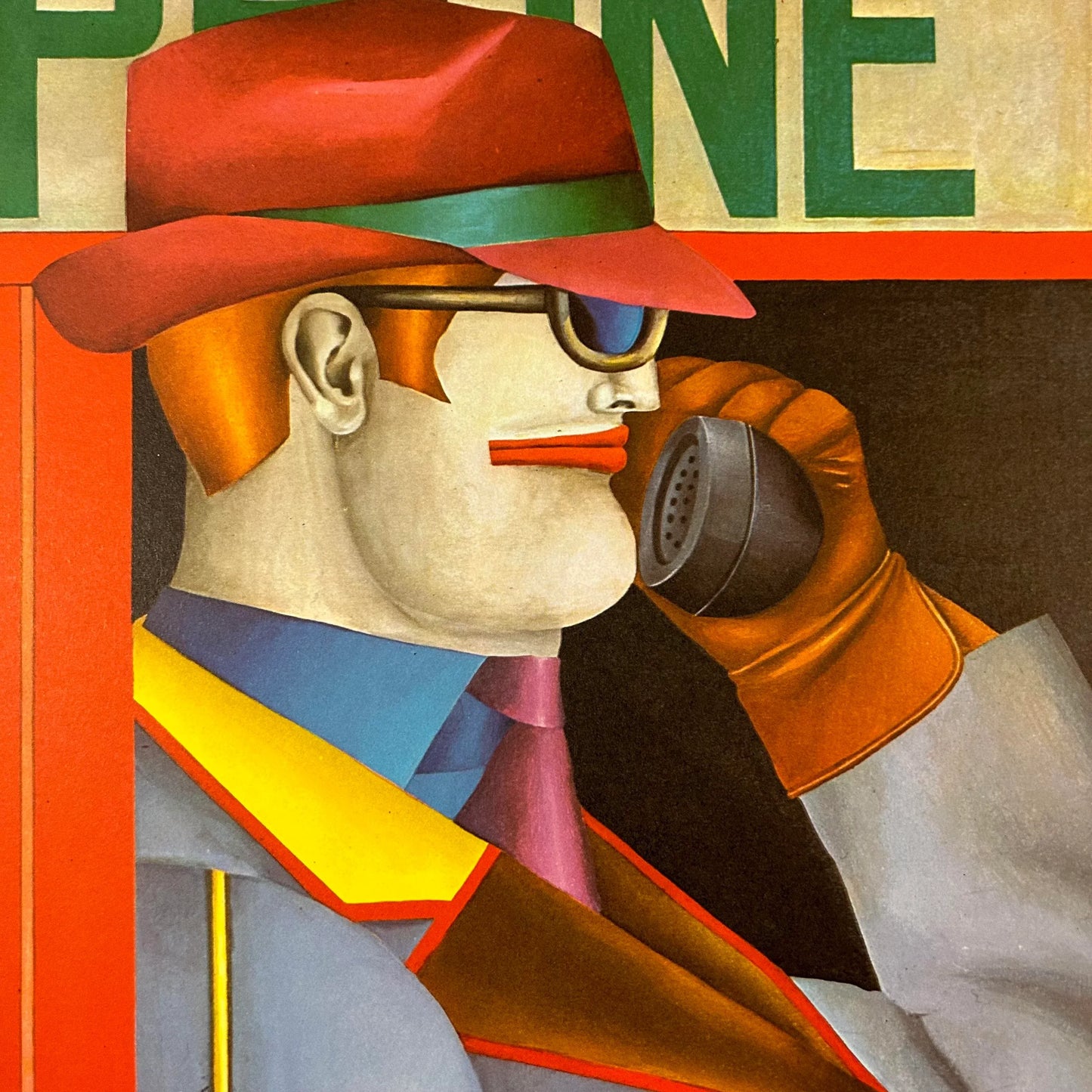 Richard Lindner “Telephone” 1980 Exhibition Lithograph Poster