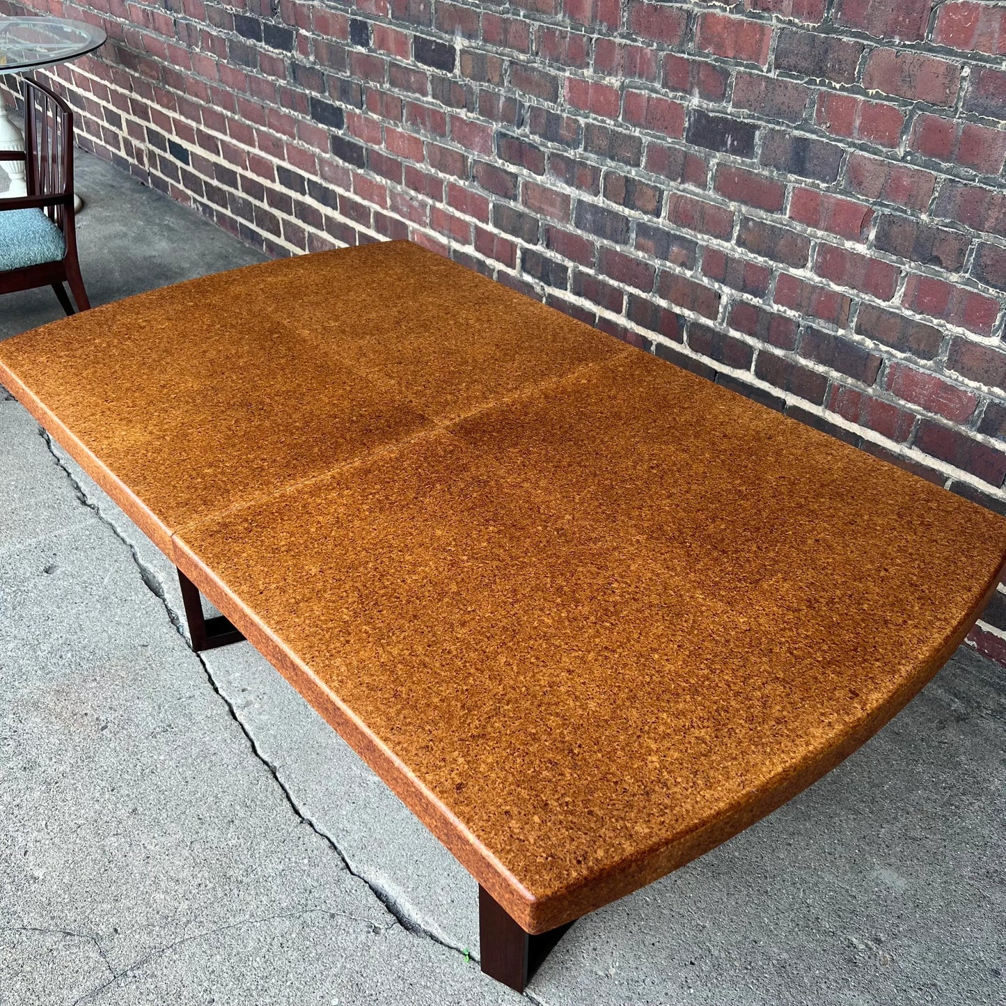 Mid 20th Century Paul Frankl Dining Set With Cork Top Table - Set of 7