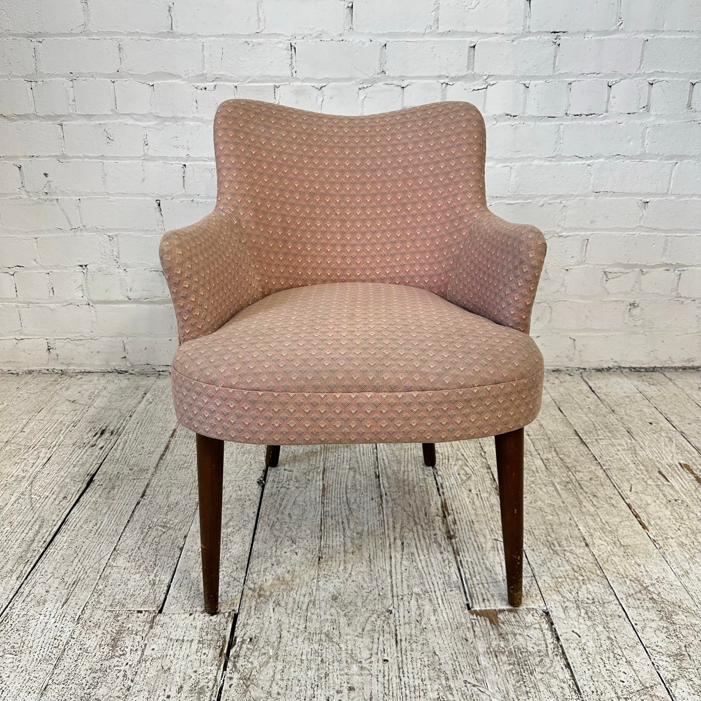 Mid 20th Century Arm Chair With Tall Legs