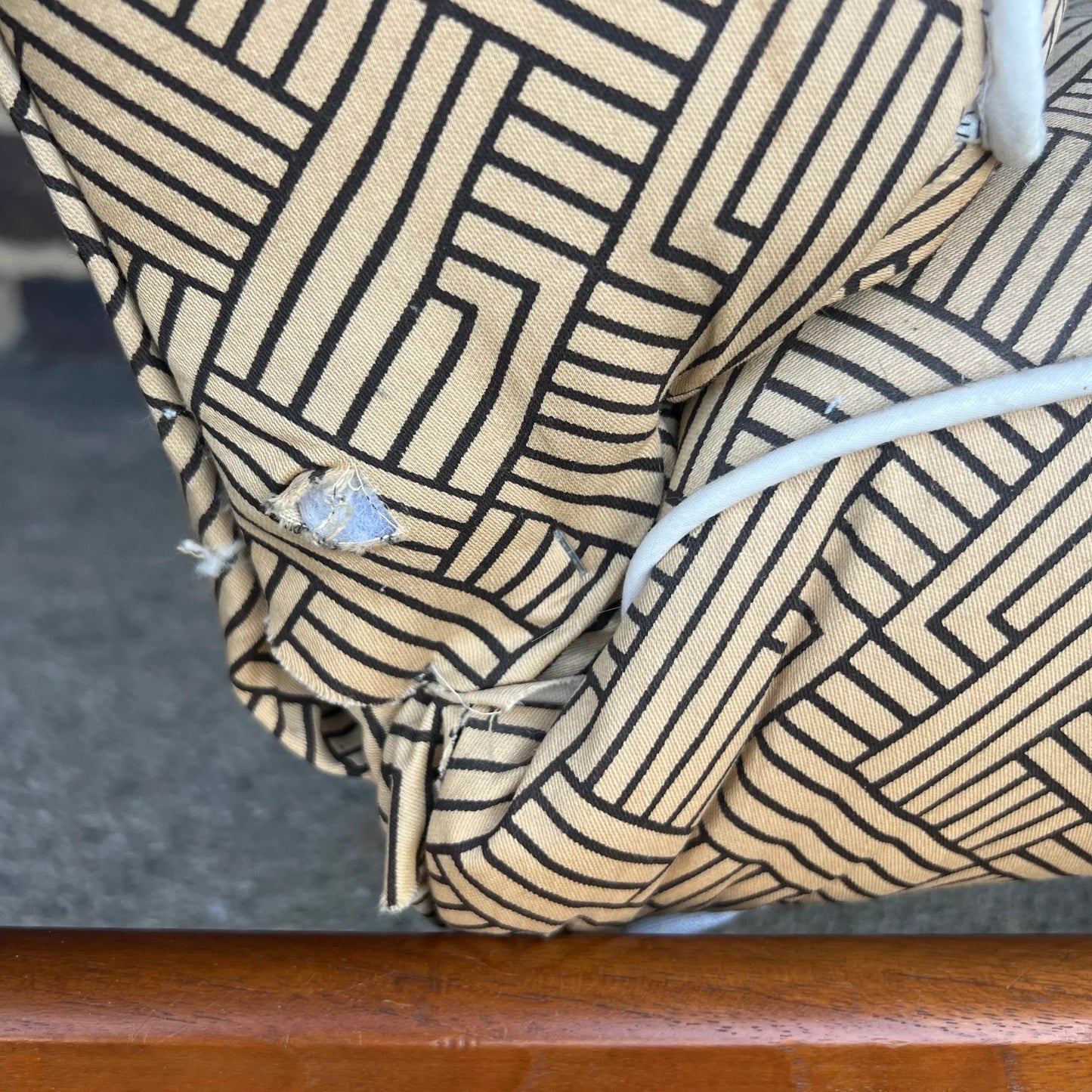 Danish Recliner With Ottoman