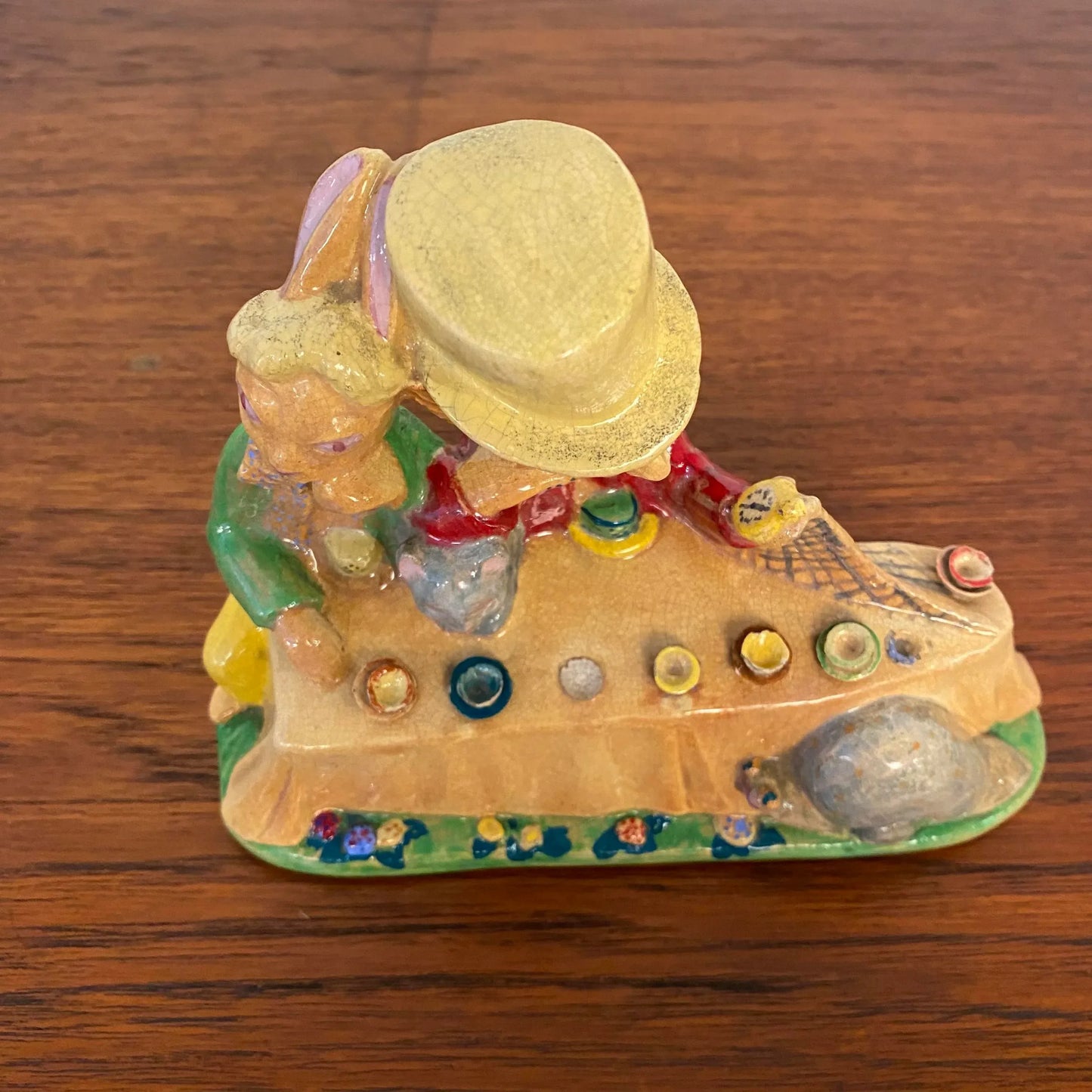 Ceramic Sculpture by Edris Eckhardt “Mad Hatter’s Tea Party” Alice in Wonderland