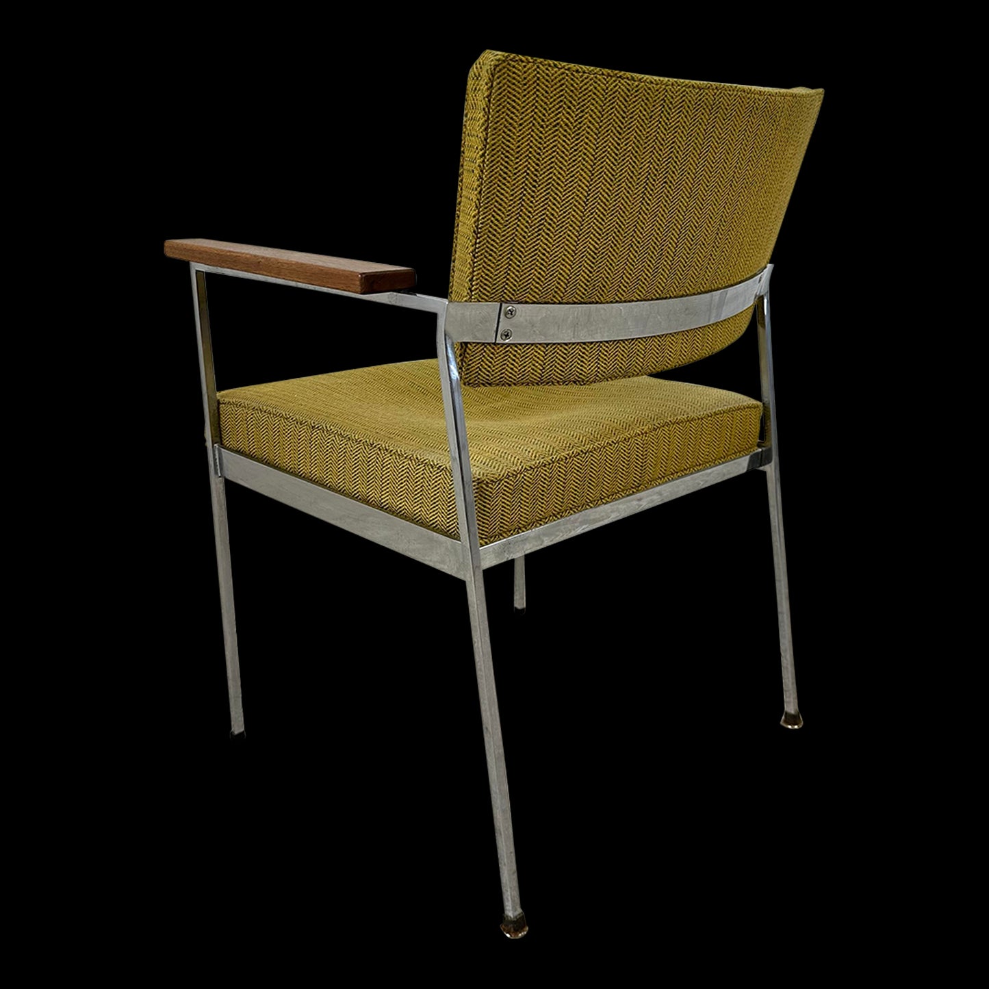Mid Century Modern Robert John Stainless Steel Armchair