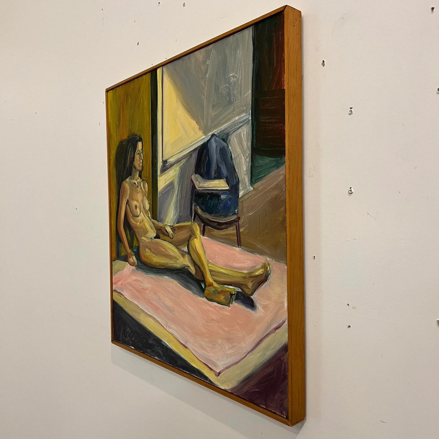 Mid Century Nude Portrait Painting