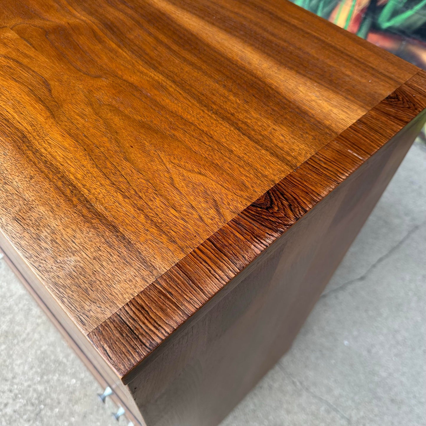 Stanley Distinctive Tall Dresser Rosewood and Stainless Details