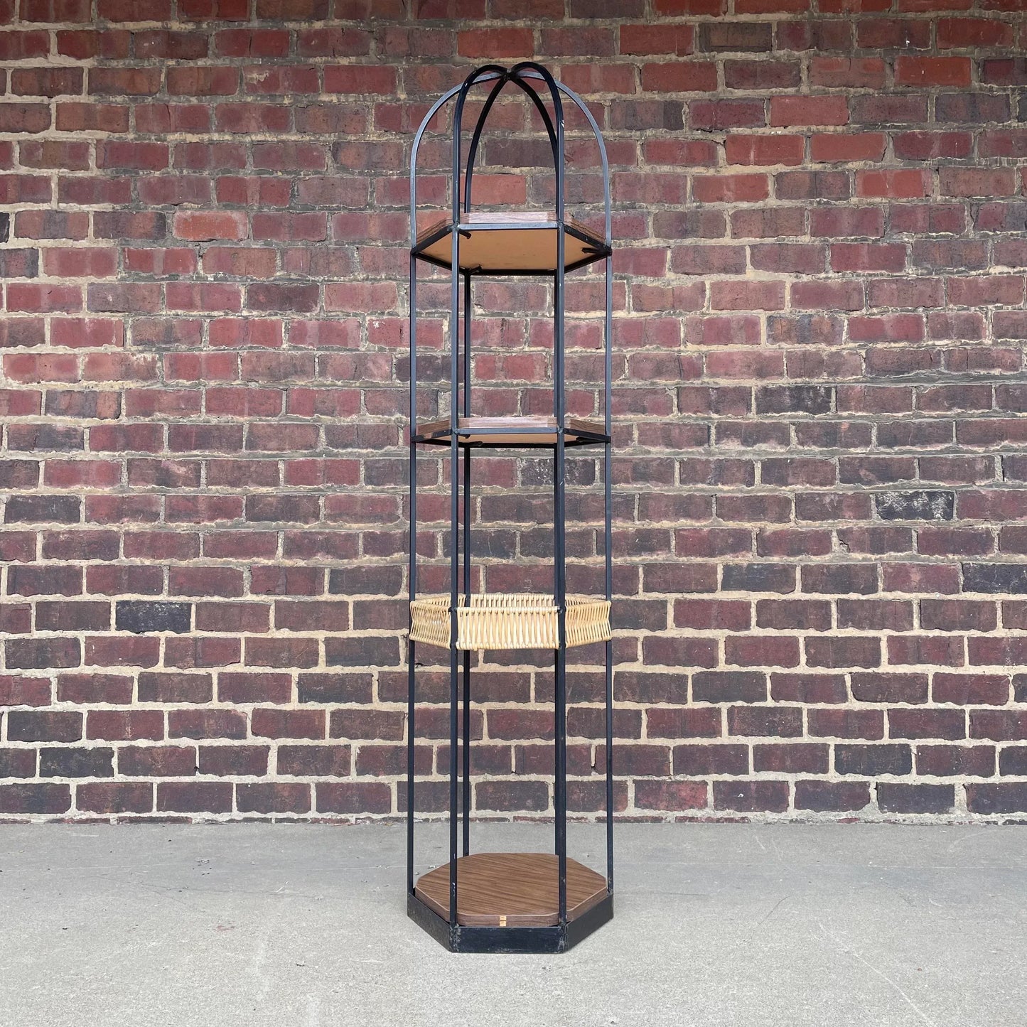 Arthur Umanoff Curio Stand Etagere Display Shelf Mid Century Modern
