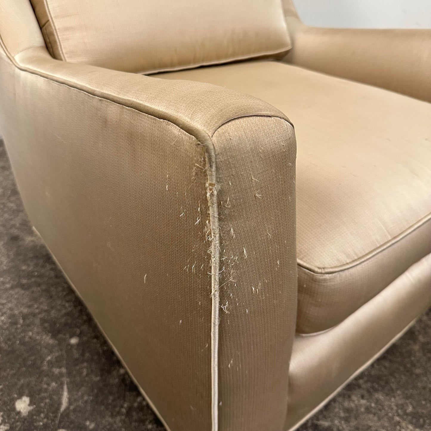 Pair of Milo Baughman Lounge Chairs on Casters