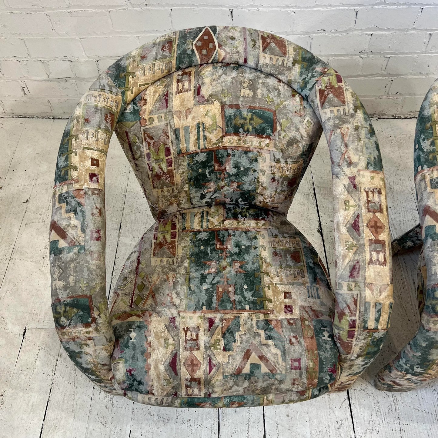 Pair of Kagan Style 3 Legged Arm Chairs 90’s