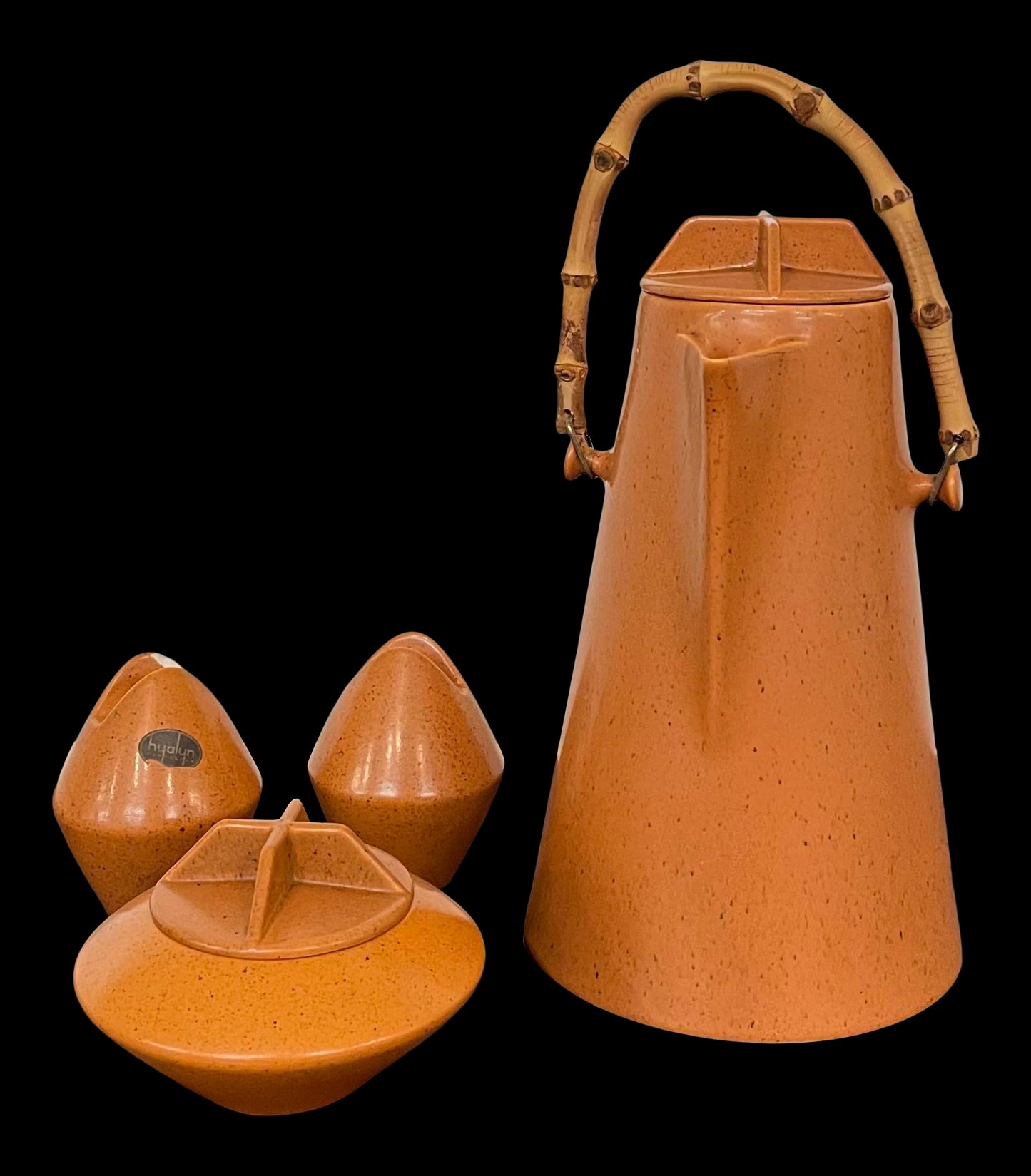 Mid-Century Modern Ceramic Hyalyn Porcelain Coffee & Tea Set - 4 Pieces