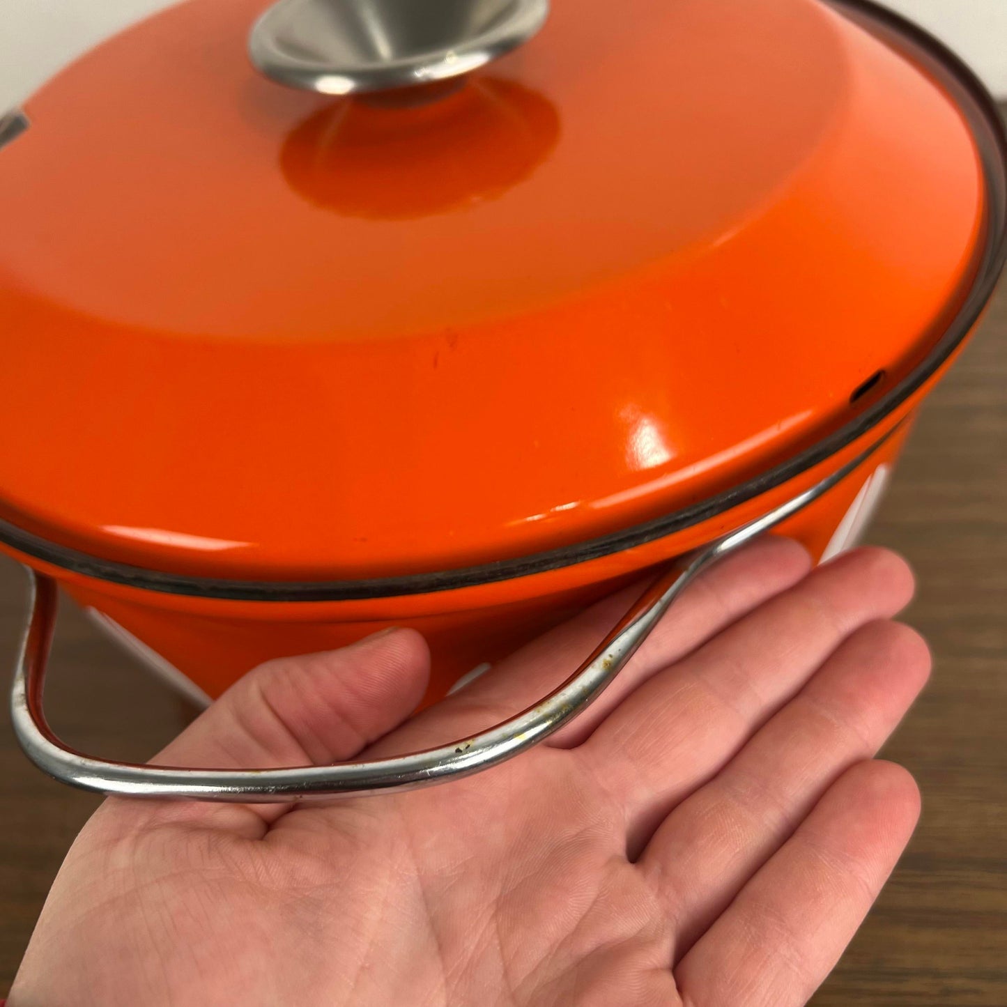 Catherine Holm Enamel “Lotus” Lidded Dutch Oven