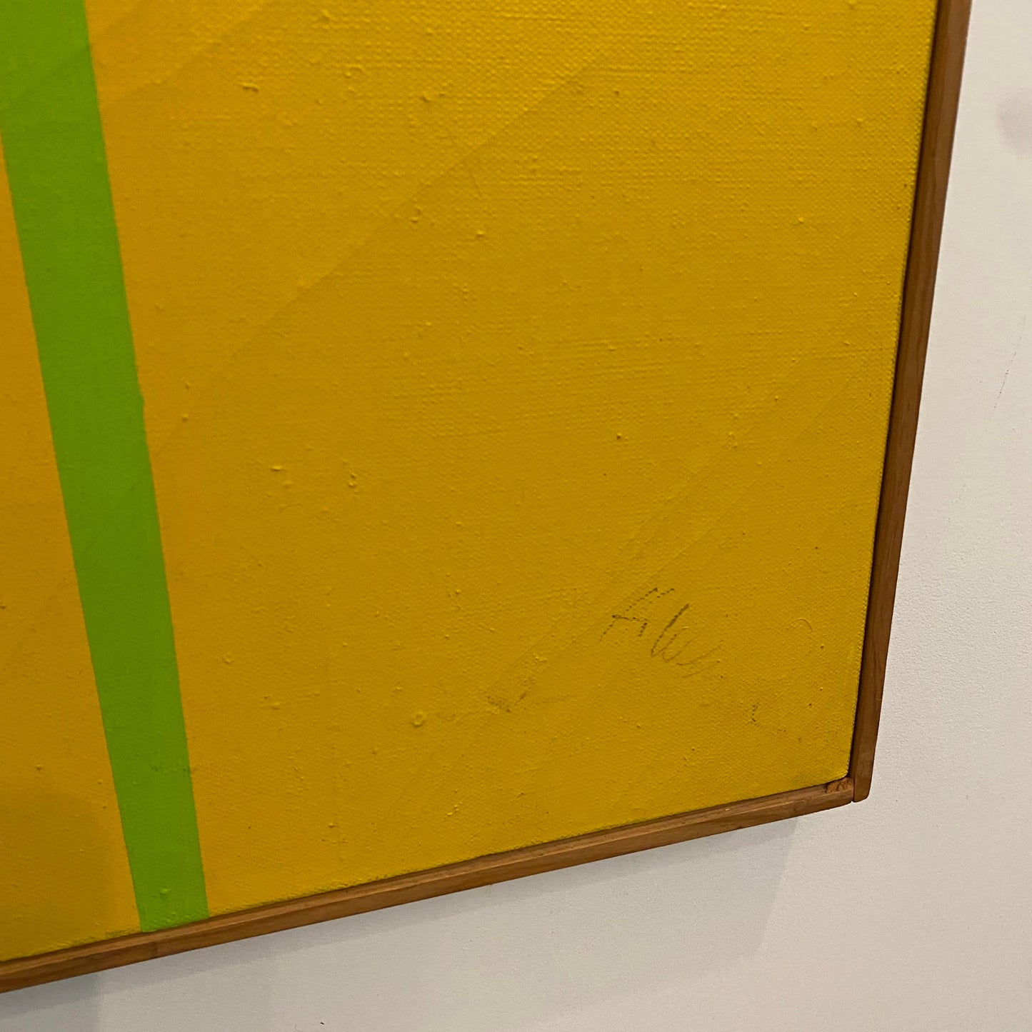 Mid 20th Century Minimalist Geometric Painting, Framed