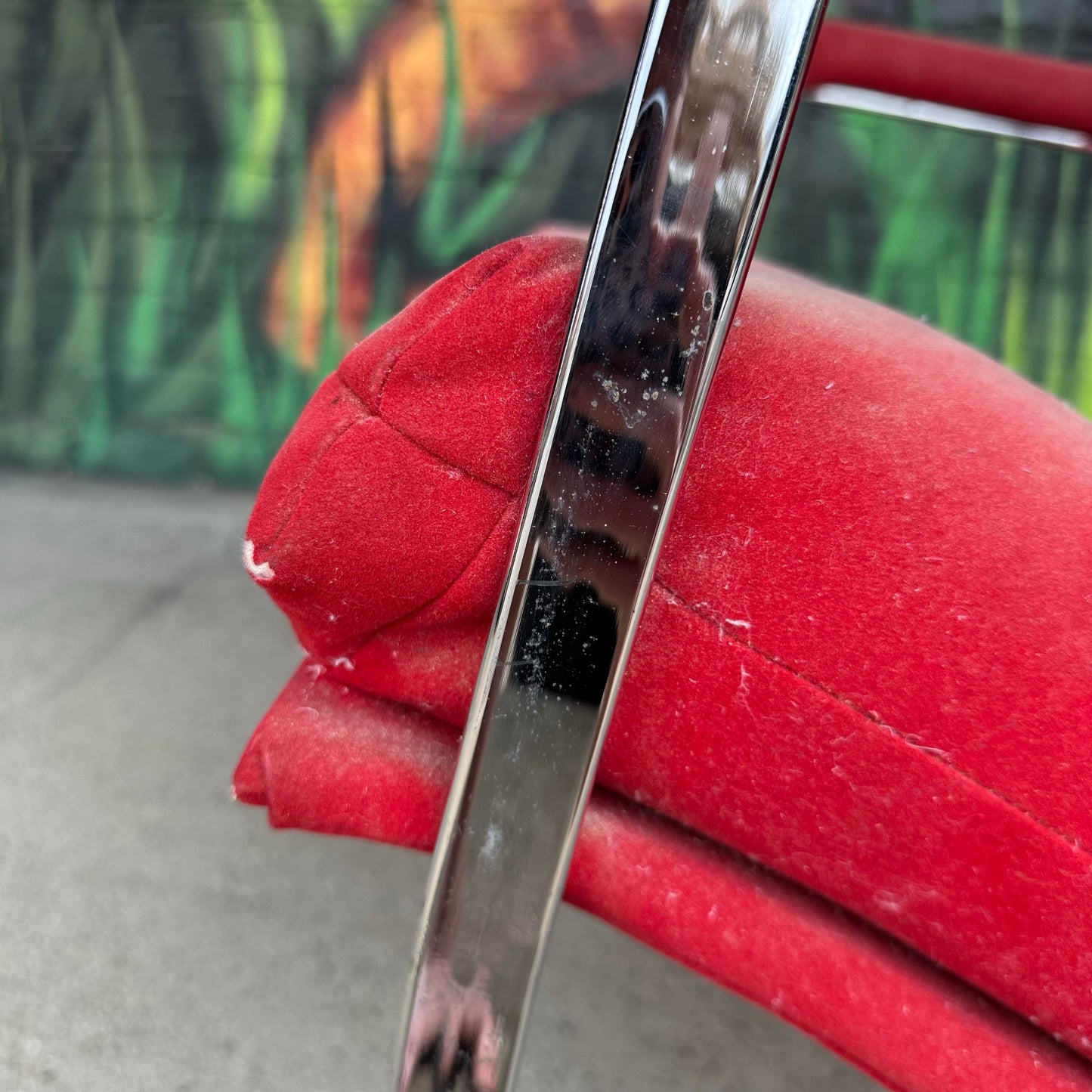 Mid Century Modern Milo Baughman Style for Carson Inc. Chrome Cantilever Lounge Chair