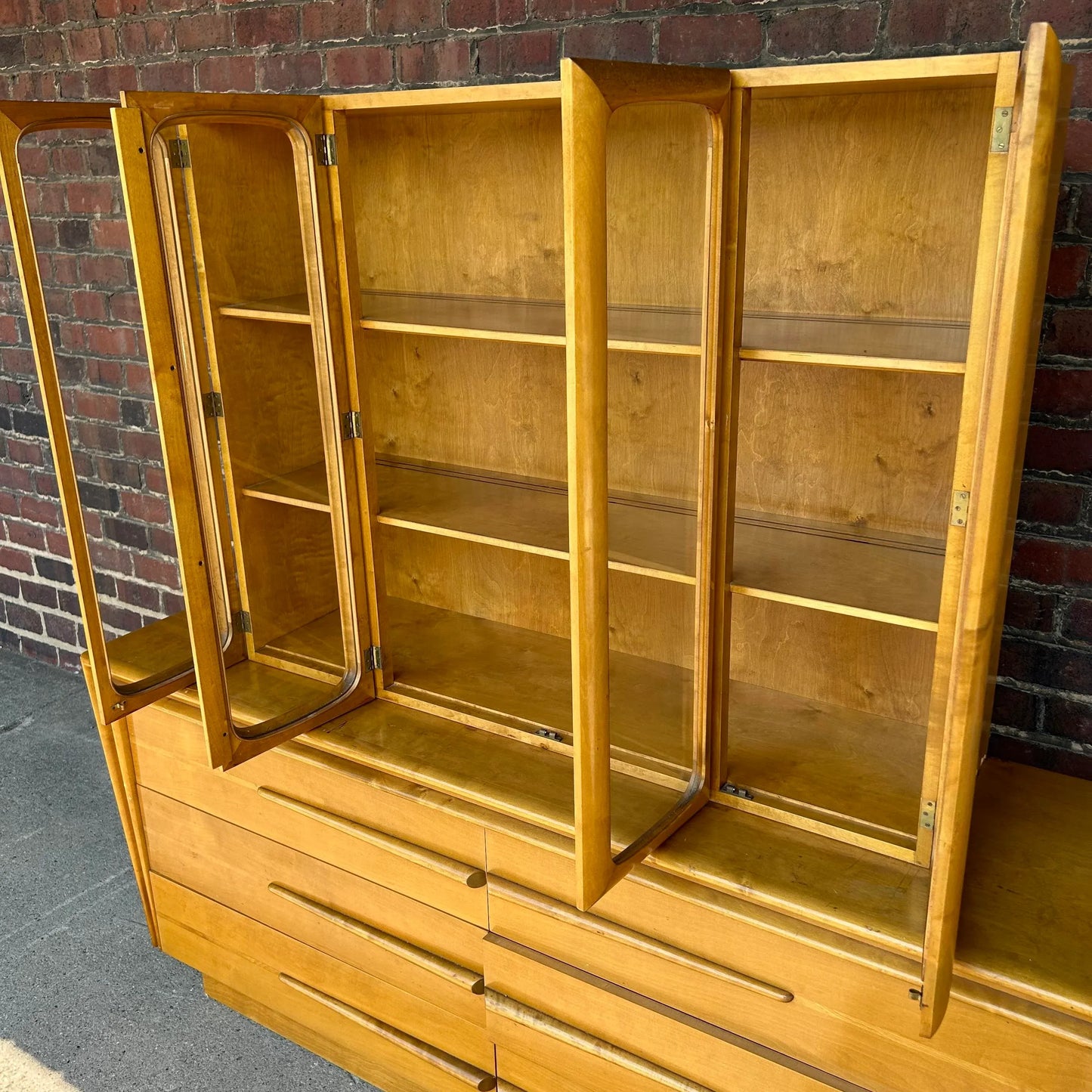 Edmund Spence Glass Hutch Credenza