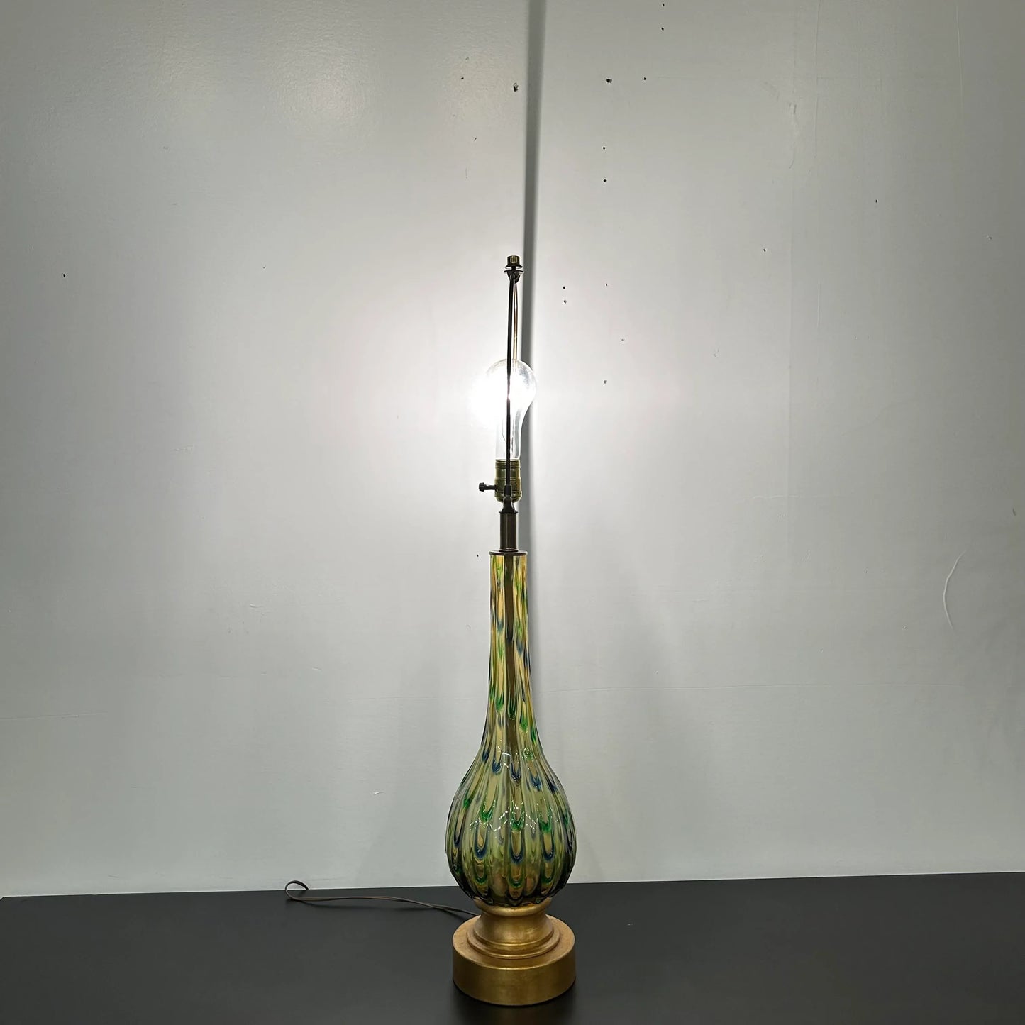 Mid Century Murano Glass Table Lamp